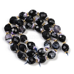 Dyed & Heated Natural Fire Crackle Agate Beads Strands&nbsp;G-N342-149I-21