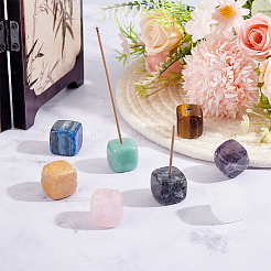 8Pcs 8 Styles Natural Gemstone Incense Burners&nbsp;AJEW-ME0004-06
