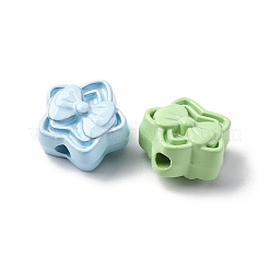 9 Colors Spray Painted Alloy Beads&nbsp;PALLOY-V002-18