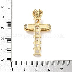 Easter Brass Clear Cubic Zirconia Pendants&nbsp;KK-A303-09B-G