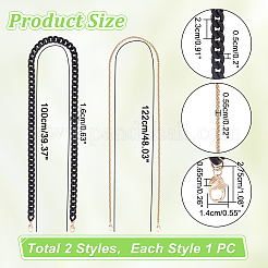 2Pcs 2 Styles Purse Chains&nbsp;FIND-WR0009-60