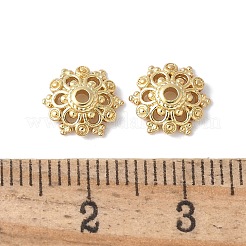 Flower Brass Bead Caps&nbsp;KK-F892-34G-03