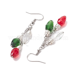 3Pcs Glass Beads Dangle Earrings&nbsp;EJEW-TA00456