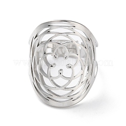 304 Stainless Steel Open Rings for Women&nbsp;RJEW-S240-03P