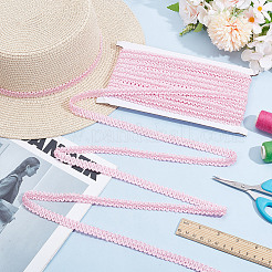 Polyester Centipede Lace Trim Ribbon&nbsp;OCOR-WH0100-80A-03
