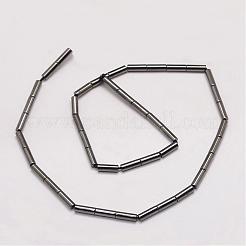 Grade AA Magnetic Synthetic Hematite Bead Strands&nbsp;G-P258-13-B