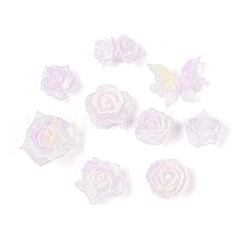Luminous Flower Resin Cabochons&nbsp;CRES-T025-10H