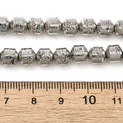 Electroplated Natural Lava Rock Beads Strands&nbsp;G-L606-B02-01A