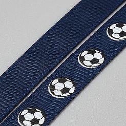 10 Yards Football Theme Polyester Printed Grosgrain Ribbon&nbsp;OCOR-WH0036-42B