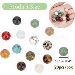 Natural & Synthetic Gemstone Round Beads&nbsp;G-NB0003-86B