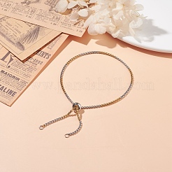 304 Stainless Steel Box Chains Slider Bracelet Making&nbsp;AJEW-JB01112-02