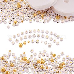 DIY Alphabet Theme Stretch Bracelets Making Kits&nbsp;DIY-CW0001-10
