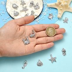 16Pcs 8 Styles Alloy Crystal Rhinestone Pendants&nbsp;FIND-YW0012-26
