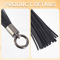 2Pcs Imitation Leather Tassel Pendant Decorations&nbsp;AJEW-CL0005-10C