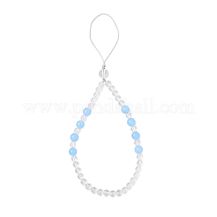Natural & Dyed Malaysia Jade Mobile Straps&nbsp;HJEW-JM03414-01