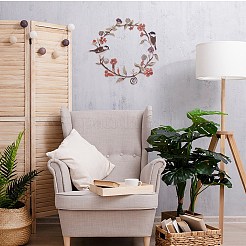Iron Wreath Bird Wall Decorations&nbsp;AJEW-WH0413-44