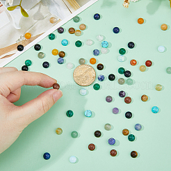 72Pcs 18 Colors Natural Jade Cabochons&nbsp;G-FH0002-73