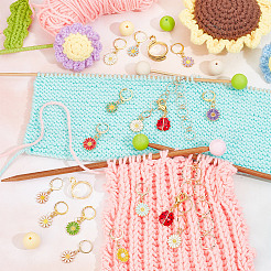 36Pcs Daisy DIY Knitting Tool Sets&nbsp;HJEW-NB00063