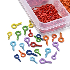 770Pcs 14 Style Spray Painted Iron Screw Eye Pin Peg Bails&nbsp;IFIN-YW0001-36