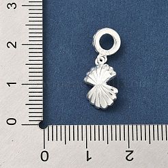 925 Sterling Silver Pave Clear Cubic Zirconia European Dangle Charms&nbsp;STER-G049-02S