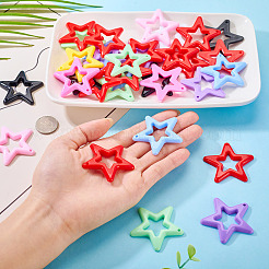 40Pcs Opaque Acrylic Pendants&nbsp;MACR-TA0002-84