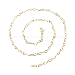 Brass Cable Chains Necklace for Women&nbsp;LS-NJEW-P265-32G