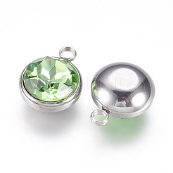 Glass Rhinestone Charms&nbsp;X-STAS-G082-15