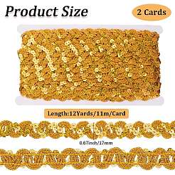 2Pcs Polyester Paillette Beads&nbsp;OCOR-CP0001-31A