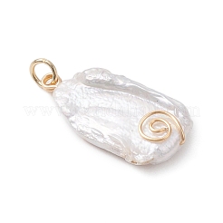 Natural Keshi Pearl Pendants&nbsp;PALLOY-JF04812-01