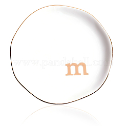 Round Ceramic Jewelry Dish&nbsp;AJEW-WH20067-023B