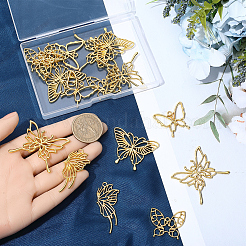 20Pcs 5 Styles Zinc Alloy Open Back Bezel Pendants&nbsp;FIND-SP0020-63