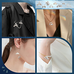 48Pcs 8 Style Tibetan Style Alloy Pendants&nbsp;FIND-SC0002-31