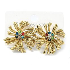 304 Stainless Steel Micro Pave Clear Cubic Zirconia Stud Earrings For Women&nbsp;EJEW-B112-02G-03