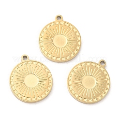 Ion Plating(IP) 316L Surgical Stainless Steel Pendant Cabochon Settings for Enamel&nbsp;STAS-D078-31G