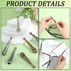 14Pcs 7 Colors Alloy Cord Ends&nbsp;FIND-GF0007-29