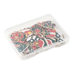 30Pcs 15 Styles Alloy Enamel Pendants&nbsp;ENAM-FS0003-52B