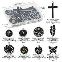 18Pcs 9 Styles Alloy Enamel Pendants&nbsp;FIND-FS0004-51