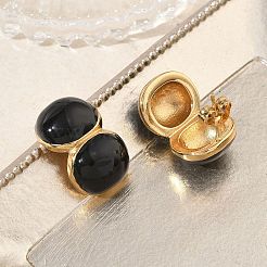 304 Stainless Steel Enamel Stud Earrings&nbsp;SA-CBA2696-32G-02