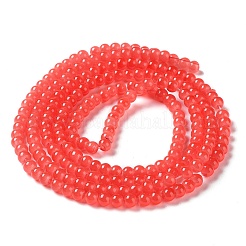 Baking Paint Imitation Jade Glass Round Bead Strands&nbsp;DGLA-Q021-4mm-32