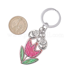 2Pcs Acrylic Flower Pendant Keychain&nbsp;KEYC-JKC00992