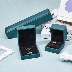 3pcs 3 styles PU Leather Jewelry Storage Boxes Set&nbsp;CON-DC0001-07