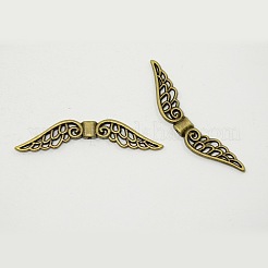 Mixed Color Tibetan Style Wing Alloy Beads&nbsp;TIBEB-X0028-RS