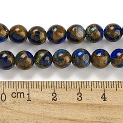 Synthetic Gold Clinquant Stone Beads Strands&nbsp;G-P549-A01-01A