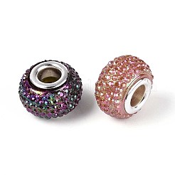 Large Hole Resin Rhinestone European Beads&nbsp;OPDL-T003-01I