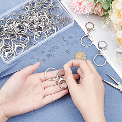 40Pcs Alloy Split Key Rings&nbsp;DIY-DR0001-13