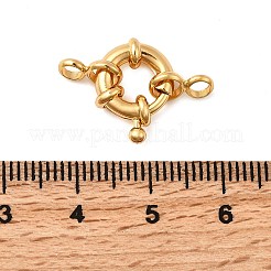 Brass Spring Ring Clasps&nbsp;KK-D407-01G-B