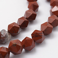 Natural Red Jasper Beads Strands&nbsp;G-F523-27-10mm