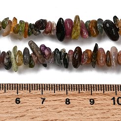 Natural Multicolor Tourmaline Chips Beads Strands&nbsp;F082-01