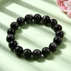Grade A Natural Eagle Eye Stone Round Beads Stretch Bracelets for Women&nbsp;BJEW-L712-B06-12mm