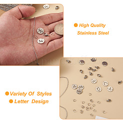 DIY Initial Link Bracelet Making Kit&nbsp;DIY-CF0001-22